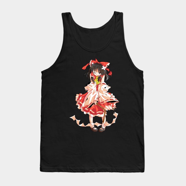 Reimu Injured Tank Top by KokoroPopShop